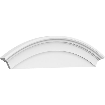 Ekena Millwork Arched Architectural Grade PVC Pediment, 54"W x 14"H x 2-3/4"P PEDP054X140ARD00